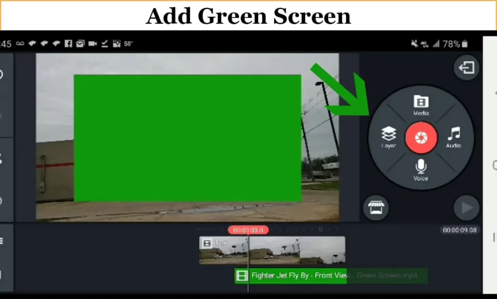 How to use Green Screen on kinemaster