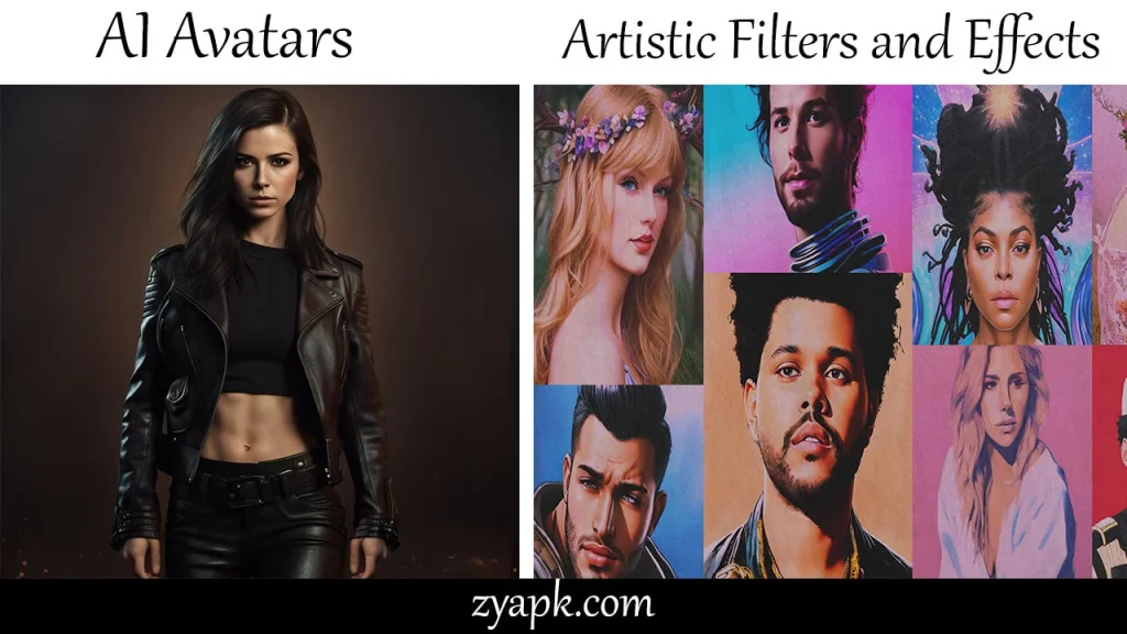 AI Avatars and Artistic Filters and Effects